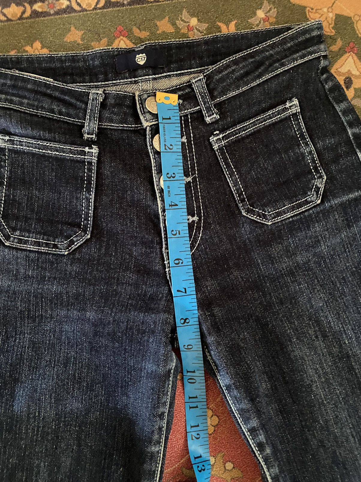 Edwin 🔥🔥Japanese Brand C17 Cedixsept Jeans Super Flare Denim Size US 27 - 13 Thumbnail