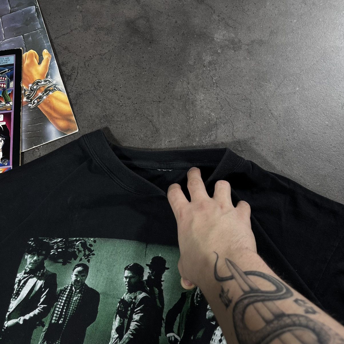 Band Tees Vintage 90s Rammstein Big Logo Rock Metal Tshirt Tee Size US L / EU 52-54 / 3 - 7 Thumbnail
