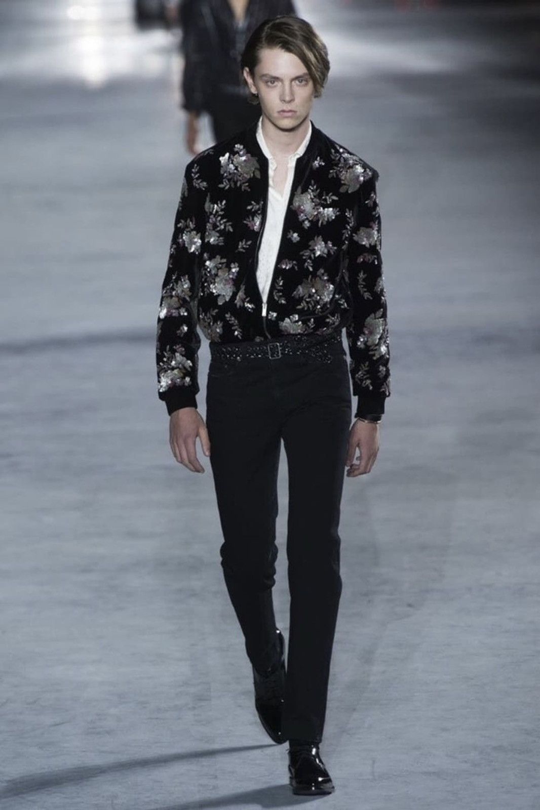 Saint Laurent Paris *rare* 18SS Runway Collection Embroidered Bomber Jacket Size US L / EU 52-54 / 3 - 2 Thumbnail
