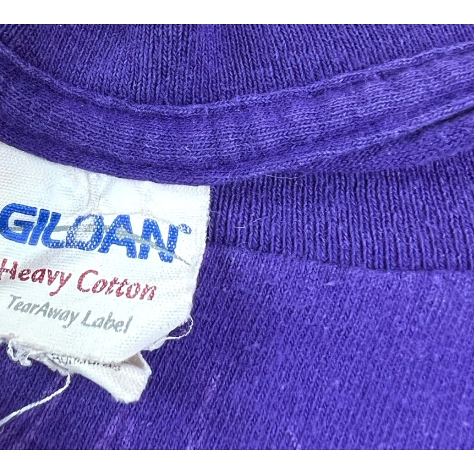Gildan VINTAGE Gildan T-Shirt Men Grunge Skull Wings Rose Purple Purple T Shirt Size L Regular Graphic Print Short Sleeve 90s Pinkman Gothic Size US L / EU 52-54 / 3 - 6 Thumbnail