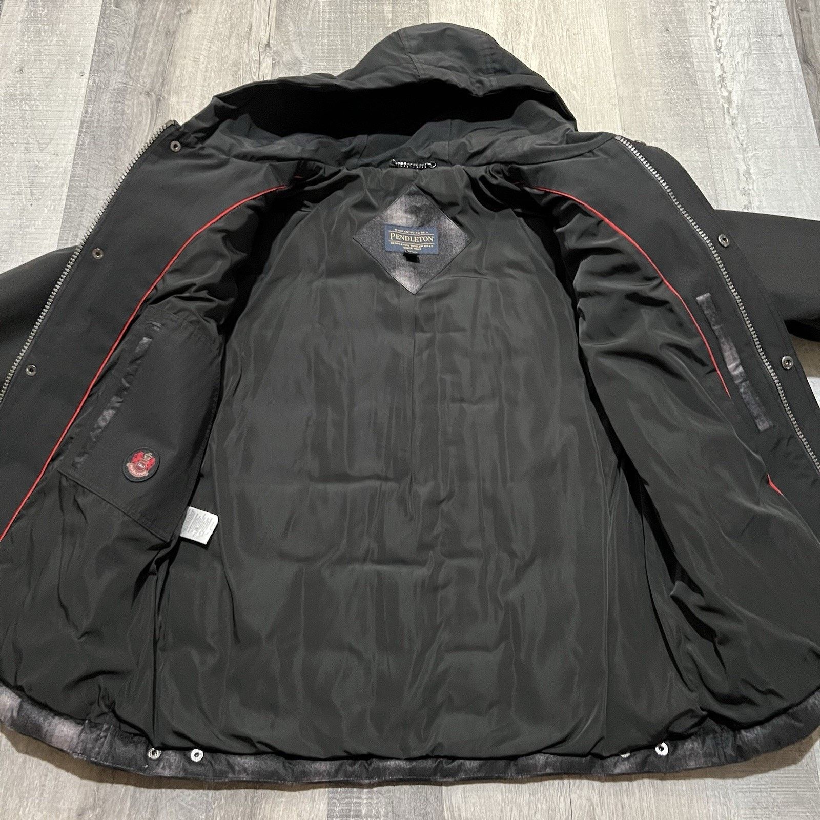 Pendleton Pendleton Black Shadow Plaid Hooded Puffer Ski Snow Jacket M Size US M / EU 48-50 / 2 - 4 Thumbnail