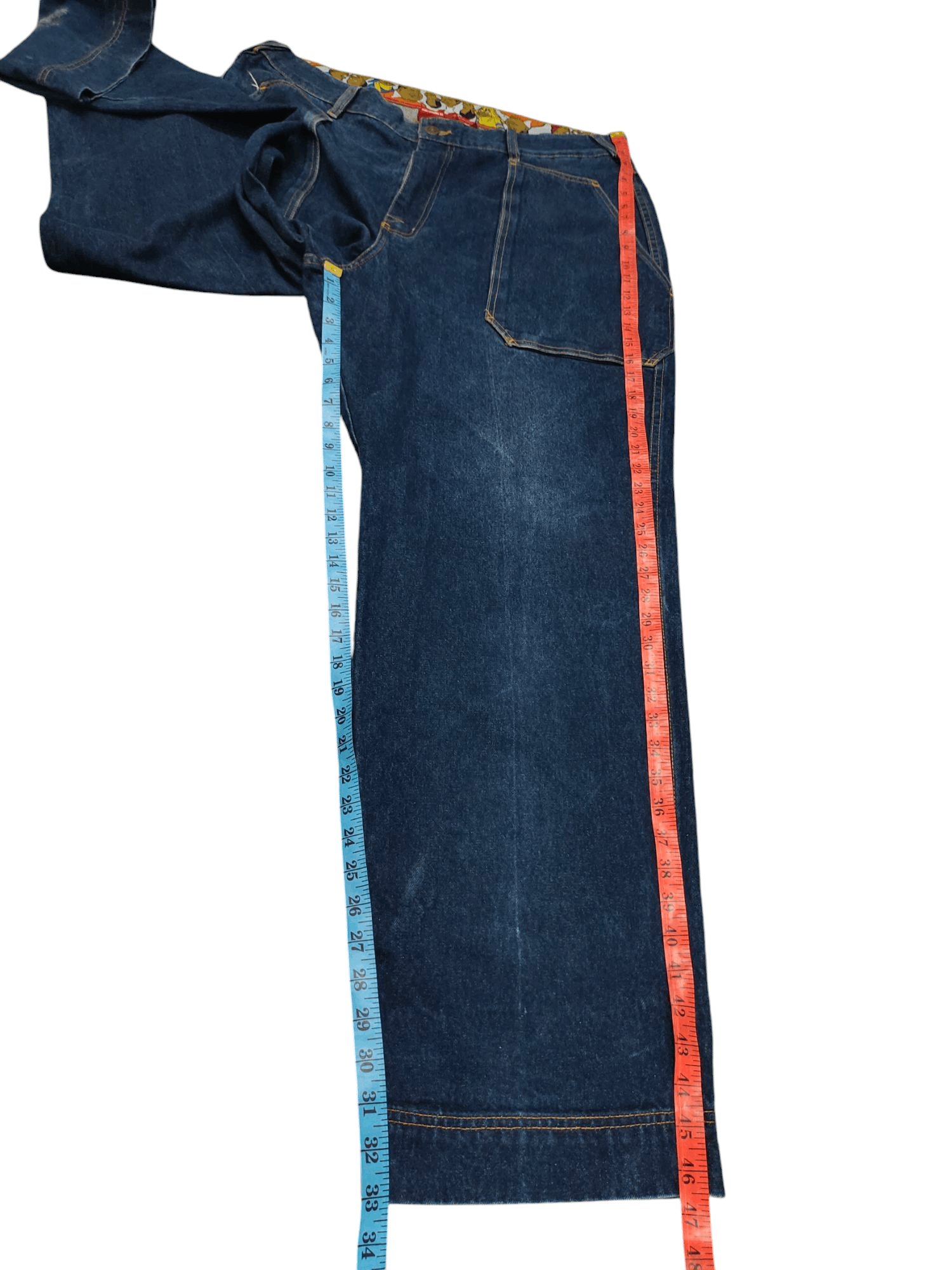 Fubu Baggy Jeans Fubu Fat Albert Embroidered Denim Wide Leg Size US 39 - 17 Thumbnail