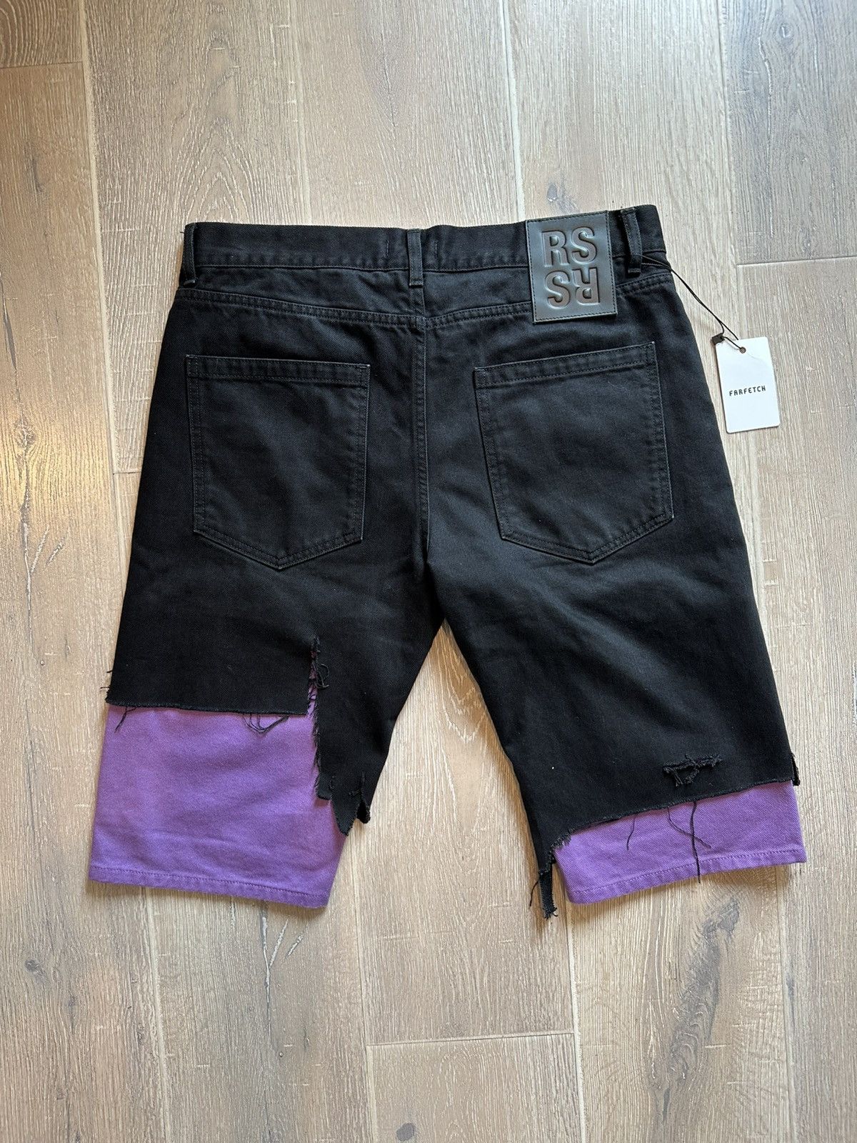 Raf Simons Raf simons SS20 Slim fit destroyed denim shorts Size US 33 - 2 Thumbnail