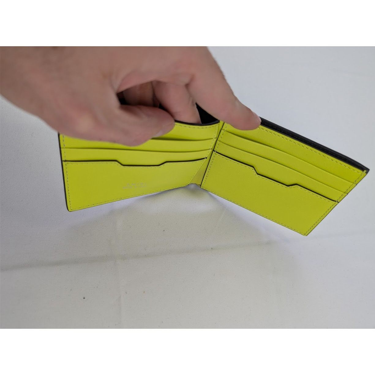 Amiri o1rshd1 Q:3 / Size: OS / Nappa Amiri Bifold Wallet in Yellow Size ONE SIZE - 11 Thumbnail
