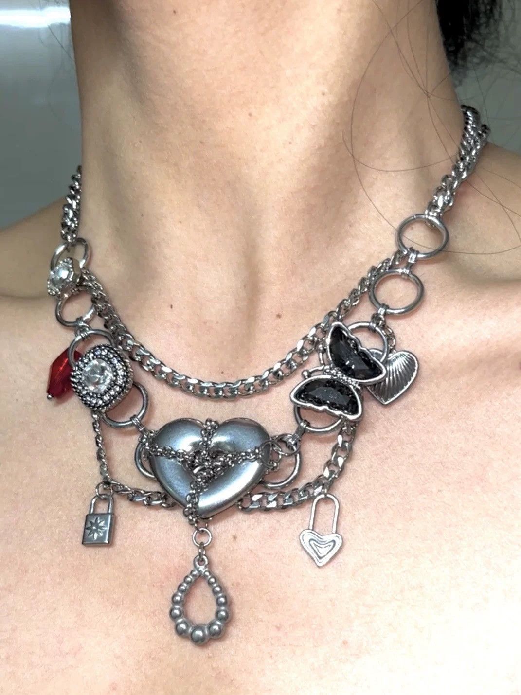 Japanese Brand × Vintage Retro punk necklace Size ONE SIZE - 1 Thumbnail