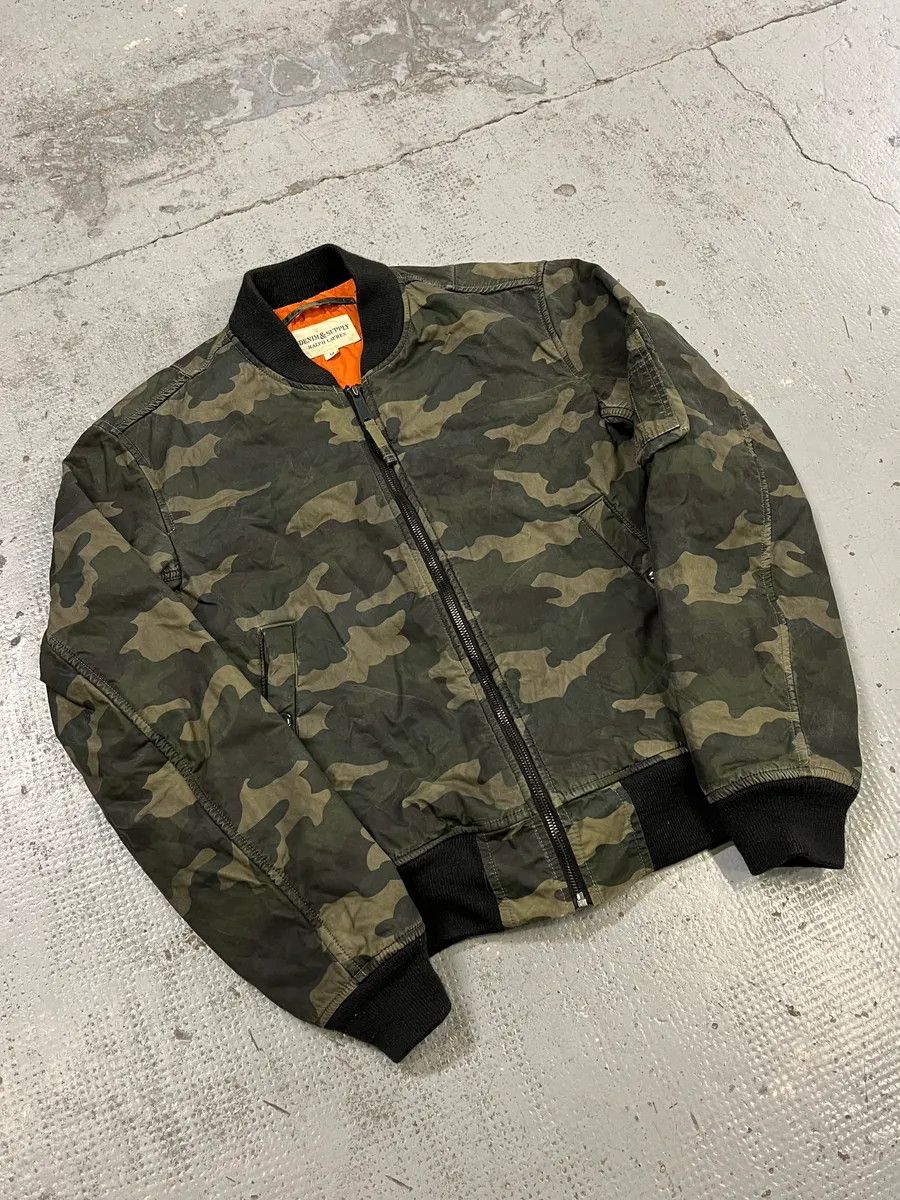 Polo Ralph Lauren 2000s Ralph Lauren Camouflage Olive Bomber Jacket Size US M / EU 48-50 / 2 - 4 Thumbnail