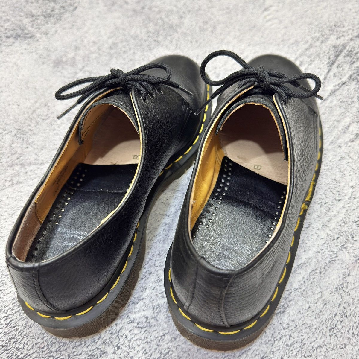 Dr. Martens Dr. Martens England Black Leather Derbies US9 UK8 EU42 27cm Size US 9 / EU 42 - 13 Thumbnail