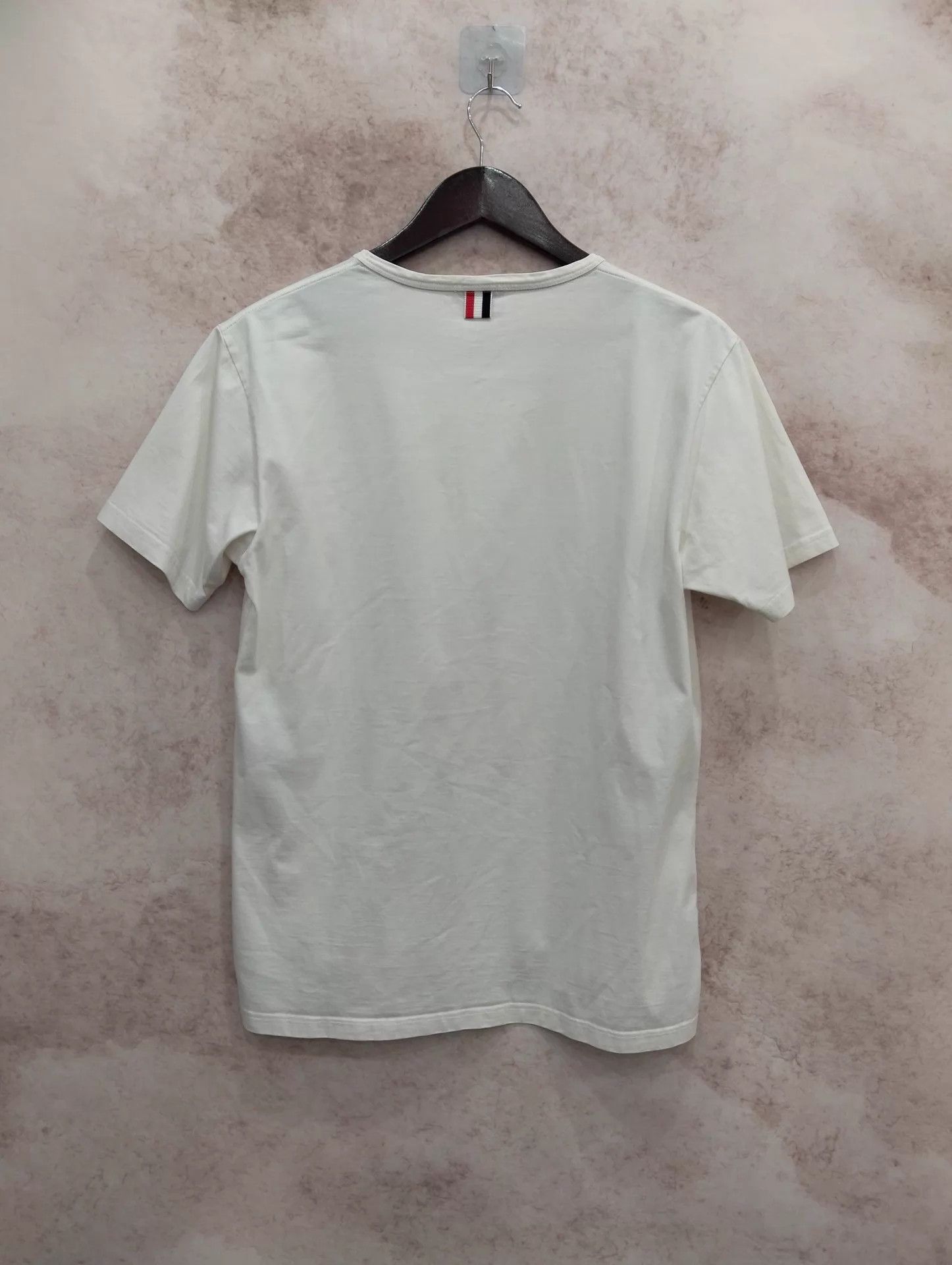 Thom Browne THOM BROWNE White Short Sleeve T-Shirt 2 Size US M / EU 48-50 / 2 - 2 Thumbnail