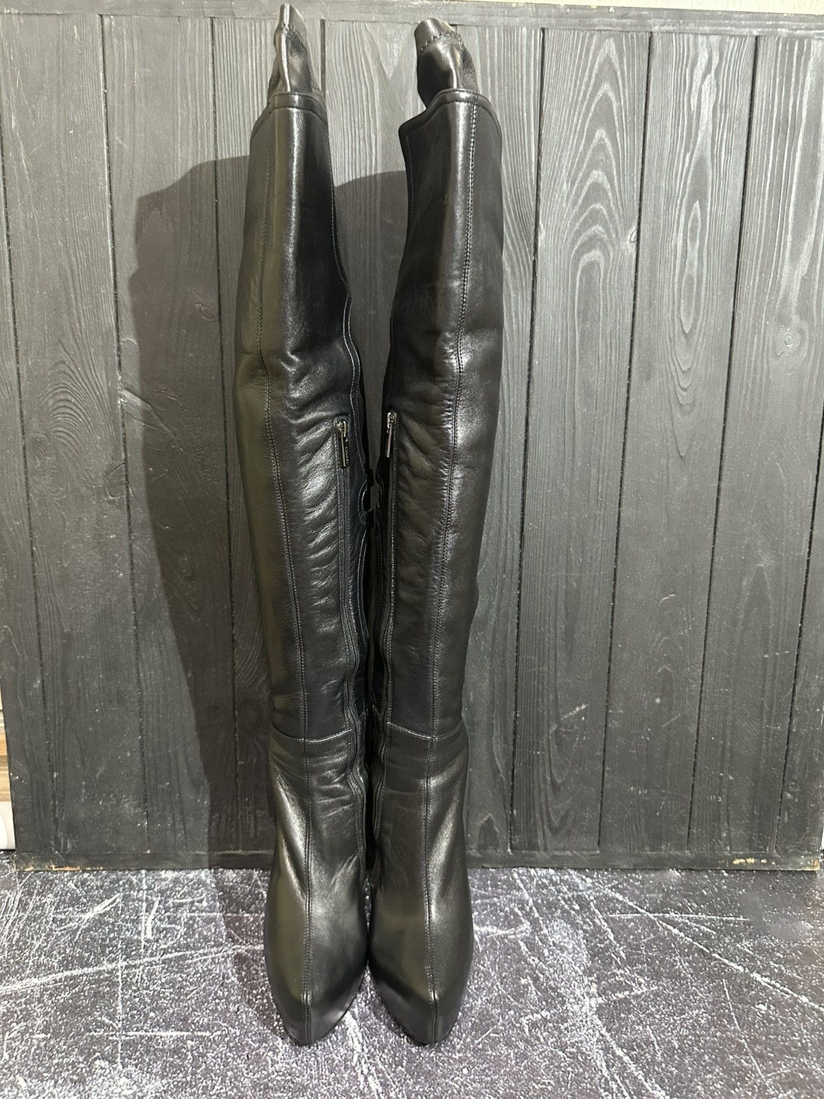 Le Silla LE SILLA STRETCH Nappa Leather Over Knee Platform Boots 35.5 Size US 5.5 / IT 35.5 - 4 Thumbnail