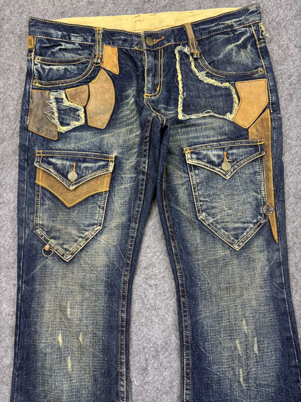 Tornado Mart 💥Super Flare💥Archival Tornado Mart Multipockets Denim K21 Size US 34 / EU 50 - 3 Thumbnail