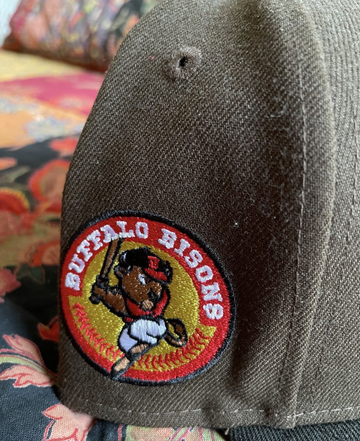 New Era Brown/Black/Red Buffalo Bisons New Era Fitted Size 7 Size ONE SIZE - 2 Thumbnail