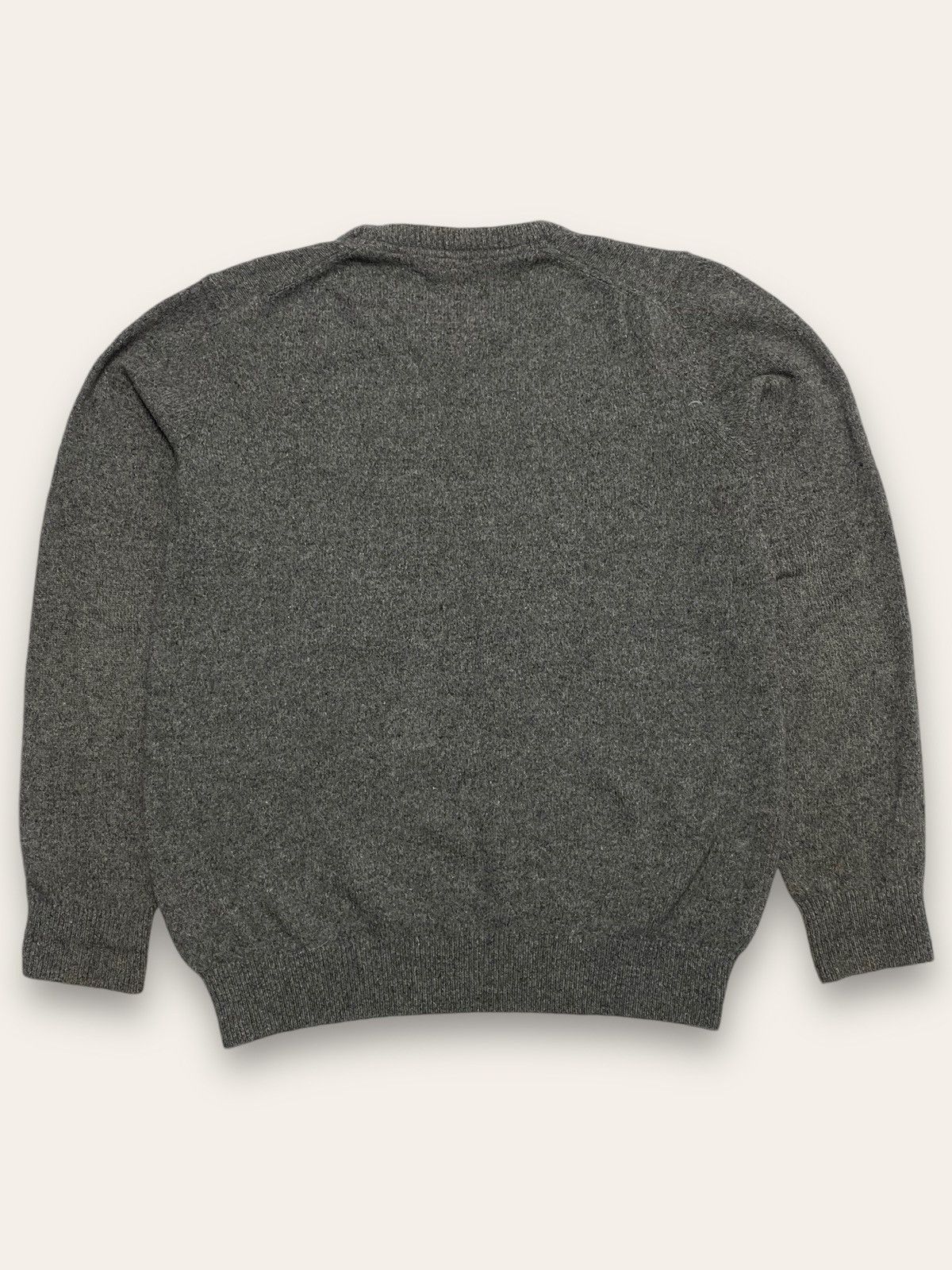 Barbour Vintage BARBOUR Grey Wool Minimalistic Small Logo Sweater Size US M / EU 48-50 / 2 - 6 Thumbnail
