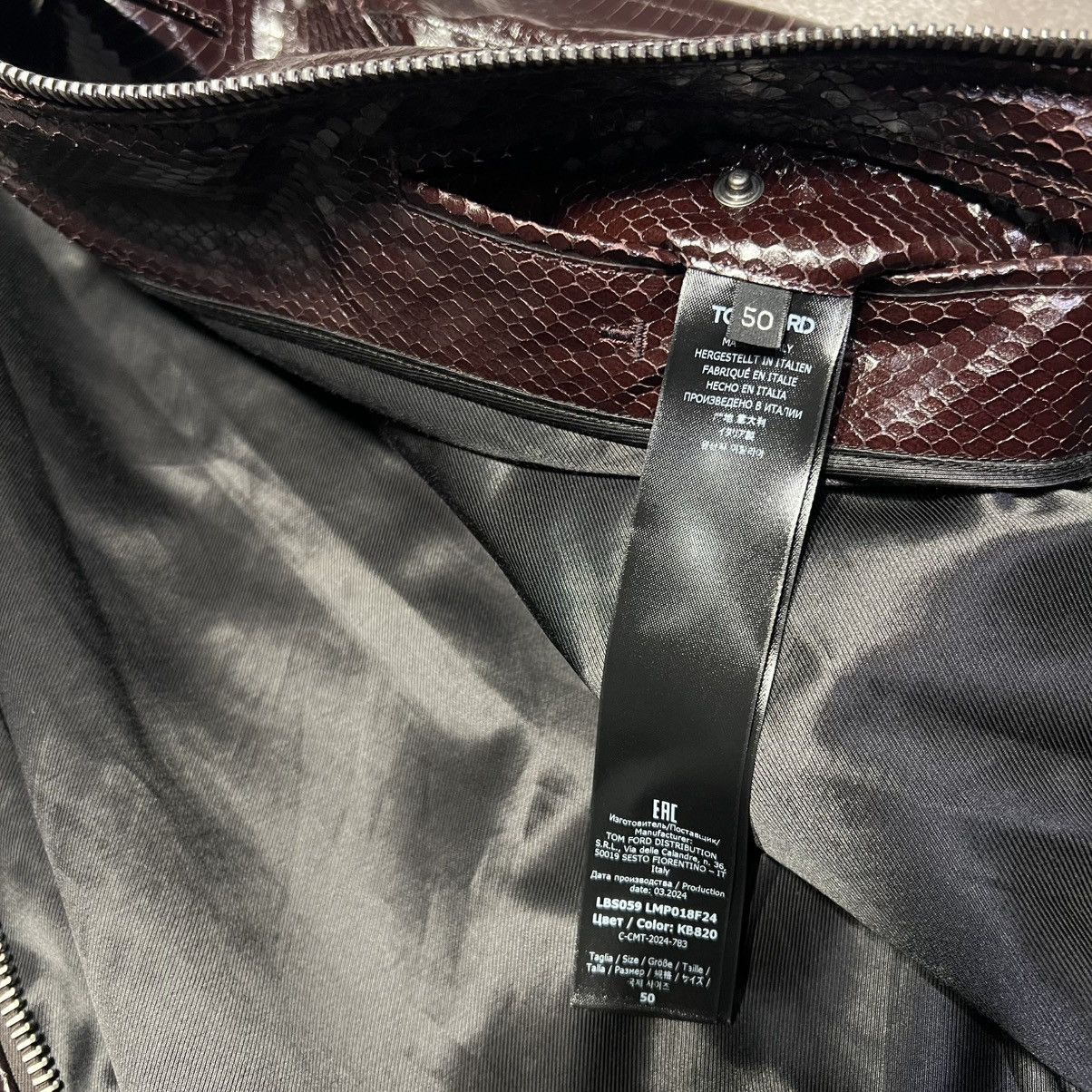 Tom Ford Tom Ford Python Print Leather Jacket in Small Size US S / EU 44-46 / 1 - 9 Thumbnail