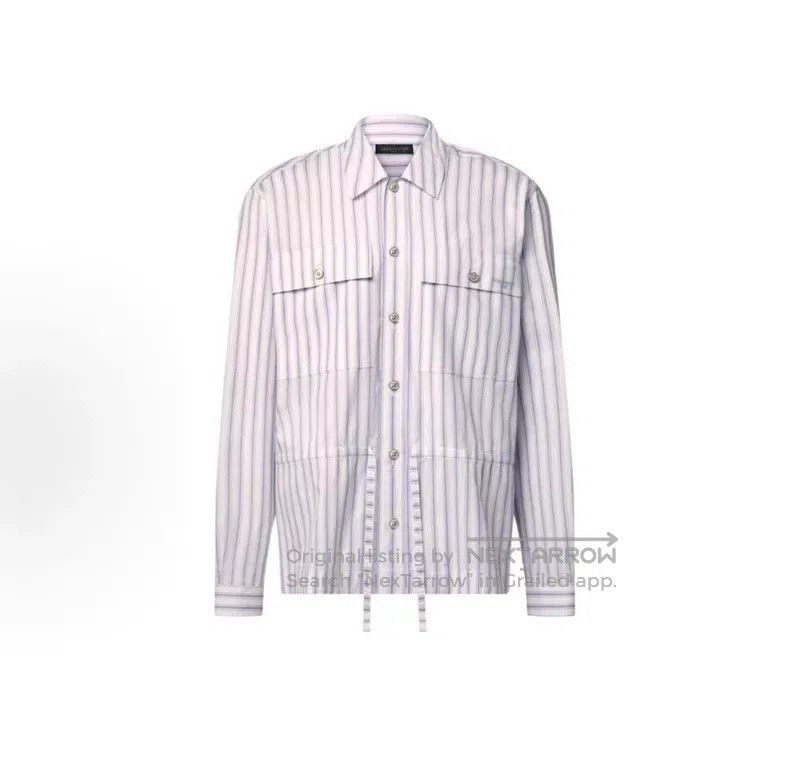 Louis Vuitton Louis Vuitton SS26 Vertical Stripe Long Sleeve Shirt Size US XL / EU 56 / 4 - 7 Thumbnail