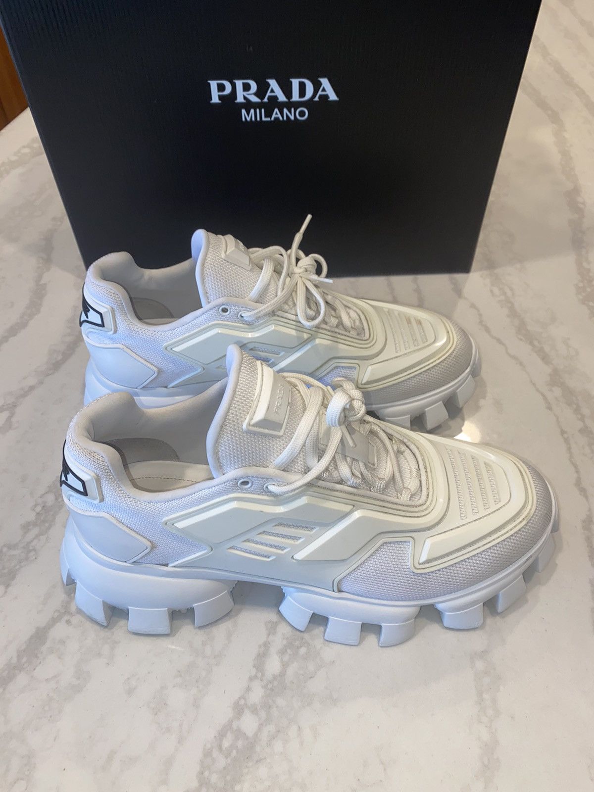Prada Prada Cloudbust Knit - White Size US 9 / EU 42 - 3 Thumbnail