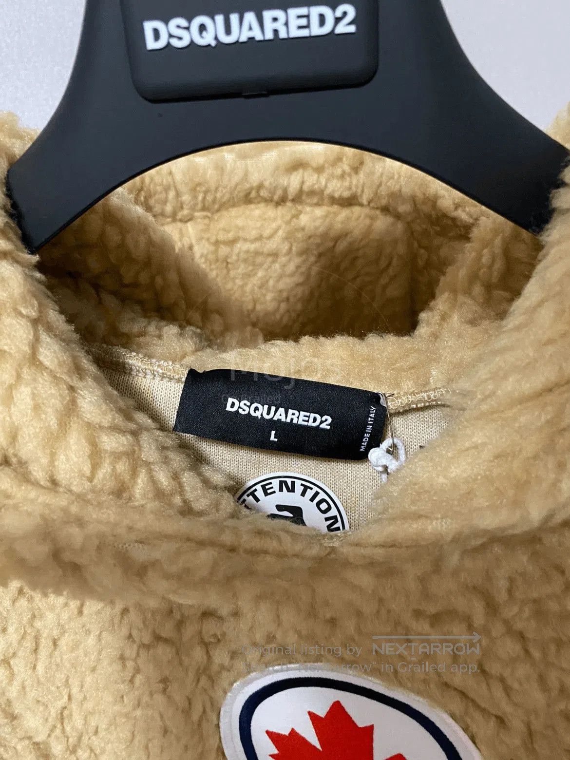 Dsquared2 Dsquared2 22AW Patches Fleece Hoodie. Size US L / EU 52-54 / 3 - 5 Thumbnail