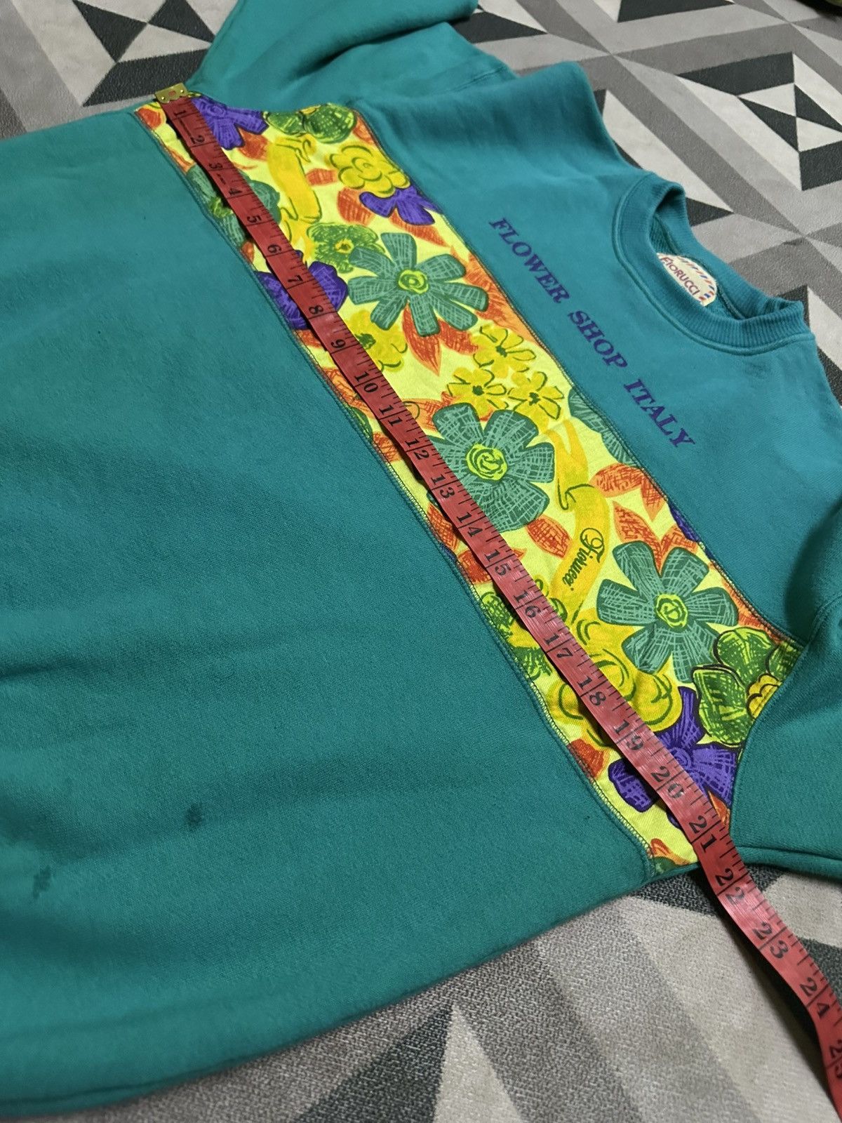Fiorucci Vintage 90s Fiorucci flower shop Italy sweatshirt Size US M / EU 48-50 / 2 - 7 Thumbnail