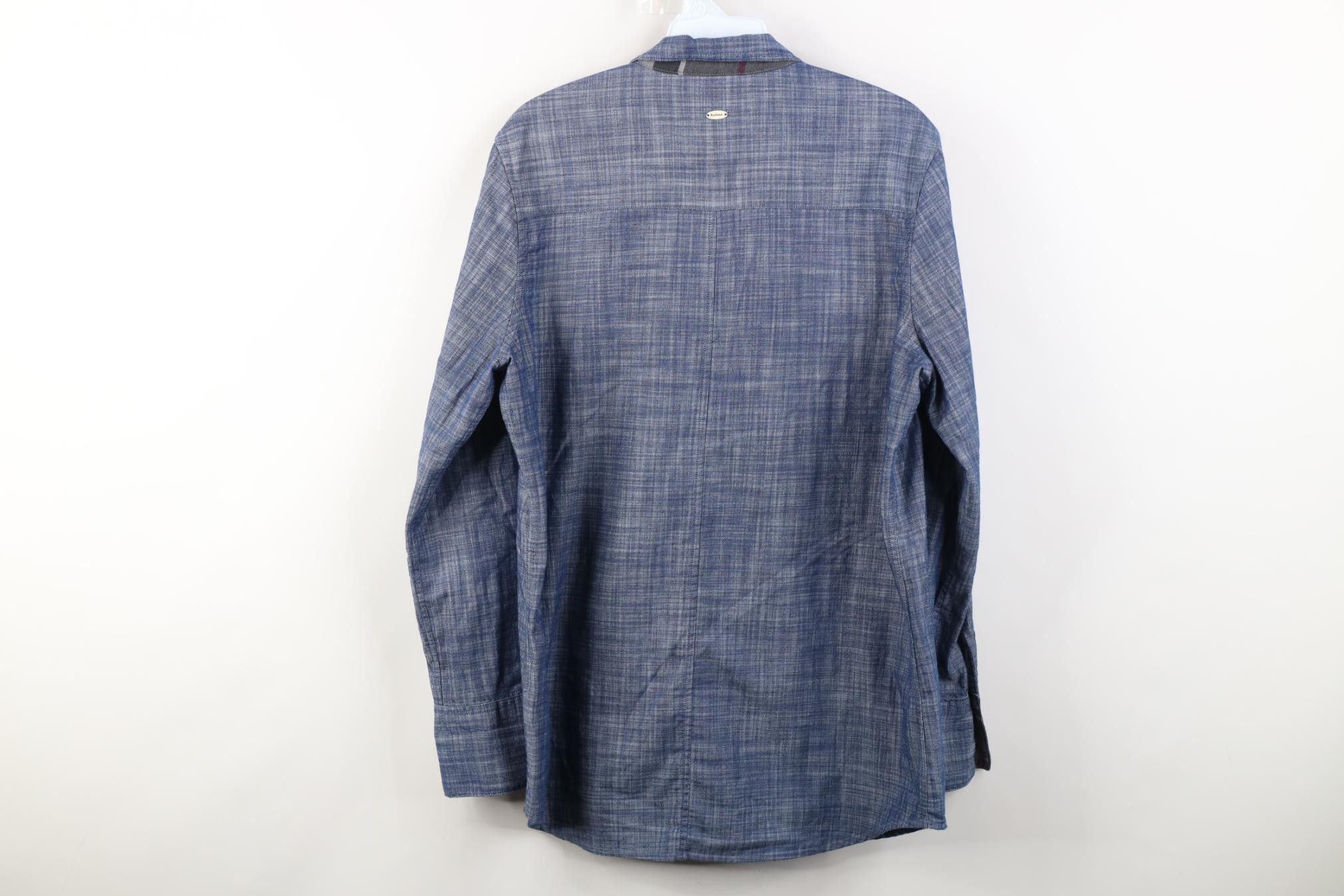 Barbour Barbour Winter Tartan Chambray Collared Button Shirt Blue Size M / US 6-8 / IT 42-44 - 13 Thumbnail