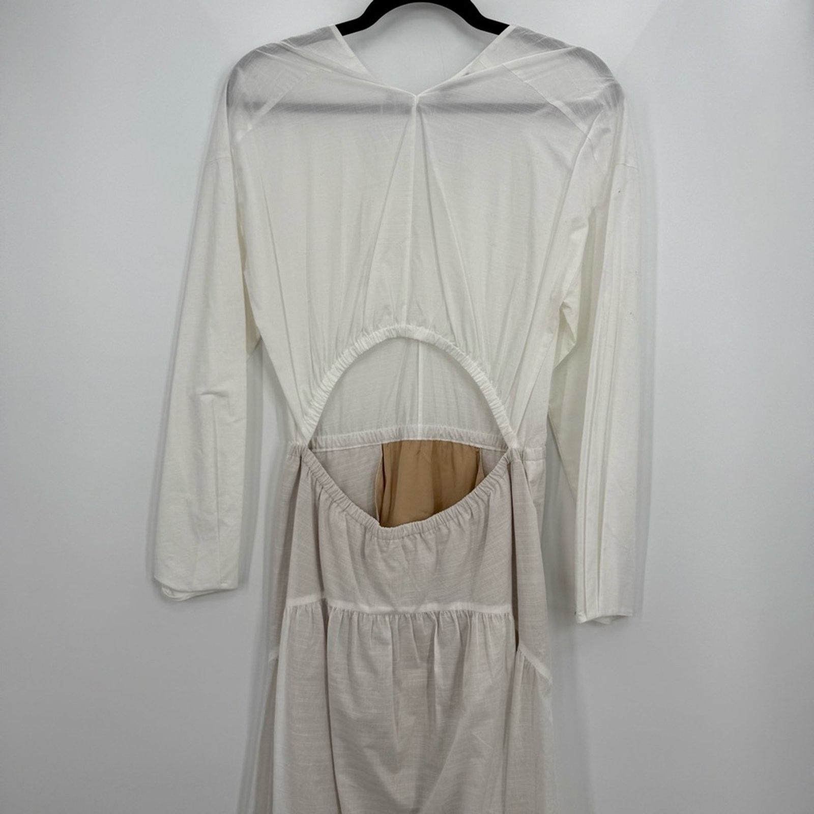 Vince NWT Vince Cutout Slub Cotton Midi Dress Long Sleeve S Size S / US 4 / IT 40 - 9 Thumbnail