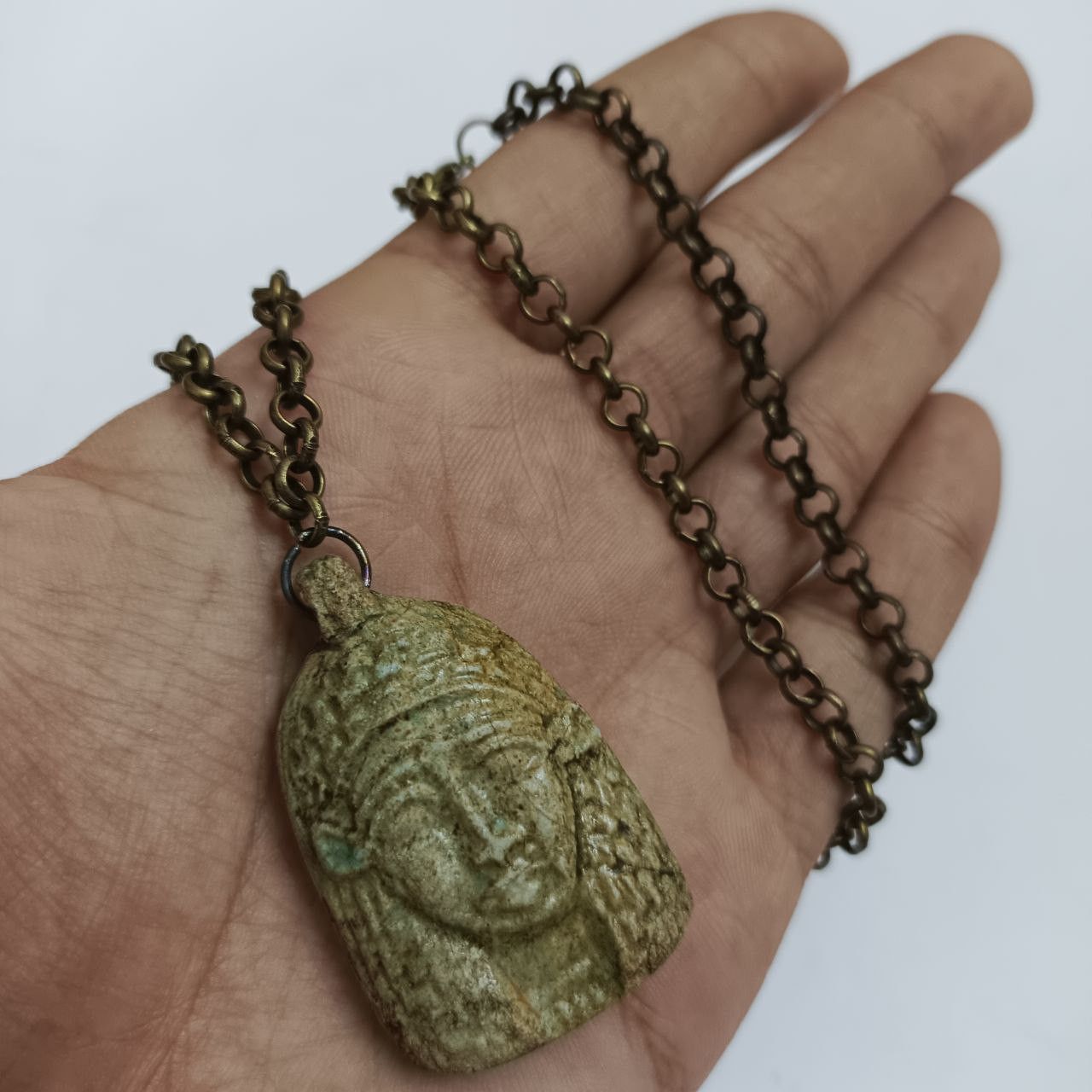 Handmade Unique Hathor Egyptian necklace – handmade pendant chain Size ONE SIZE - 1 Thumbnail