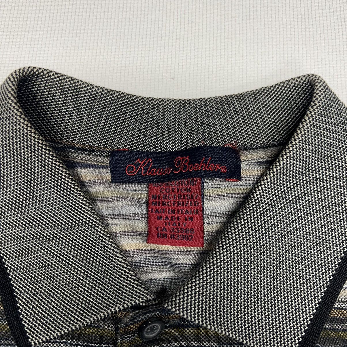 Other Klauss Boehler Polo Shirt Striped Knit Y2K Made In Italy Size US L / EU 52-54 / 3 - 4 Thumbnail
