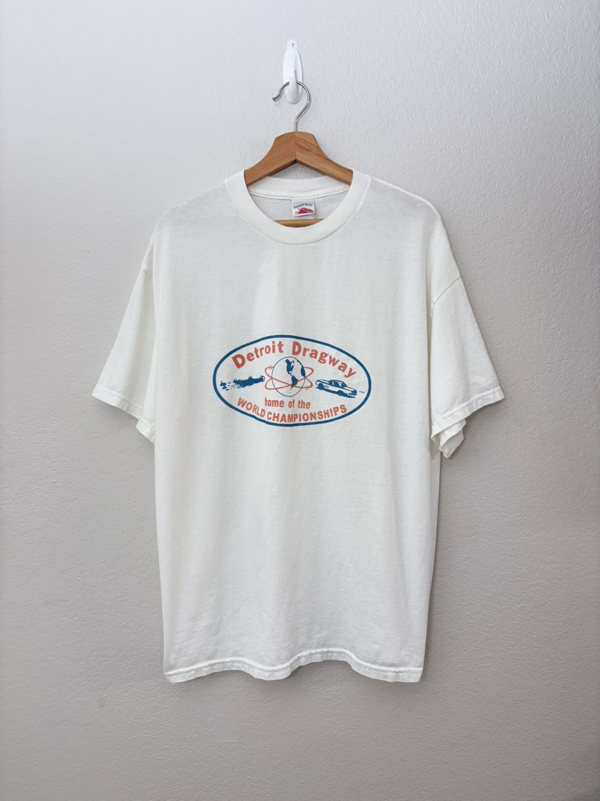 Vintage 00’s Detroit Dragway Vintage Tee Shirt Size US XL / EU 56 / 4 - 1 Thumbnail