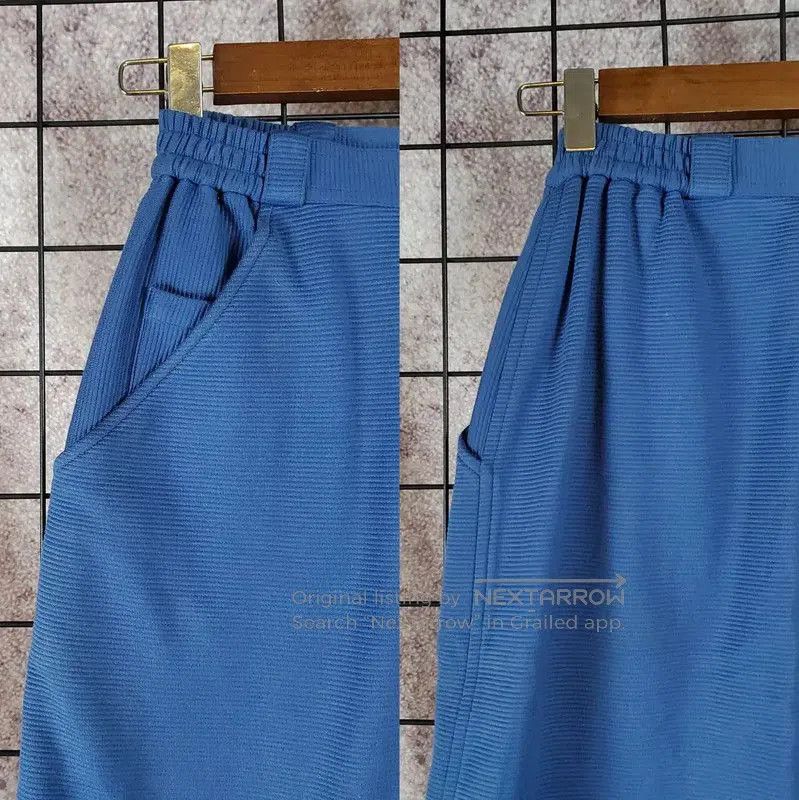 Dior Embroidered Blue Midi Skirt for Women .