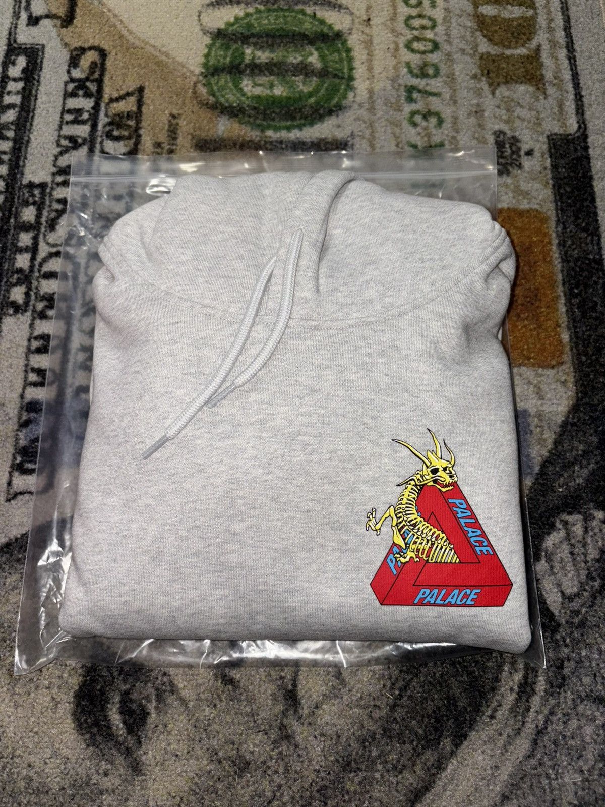 Palace Palace Dragon Bones Tri Ferg Hoodie Grey Size US XL / EU 56 / 4 - 1 Thumbnail