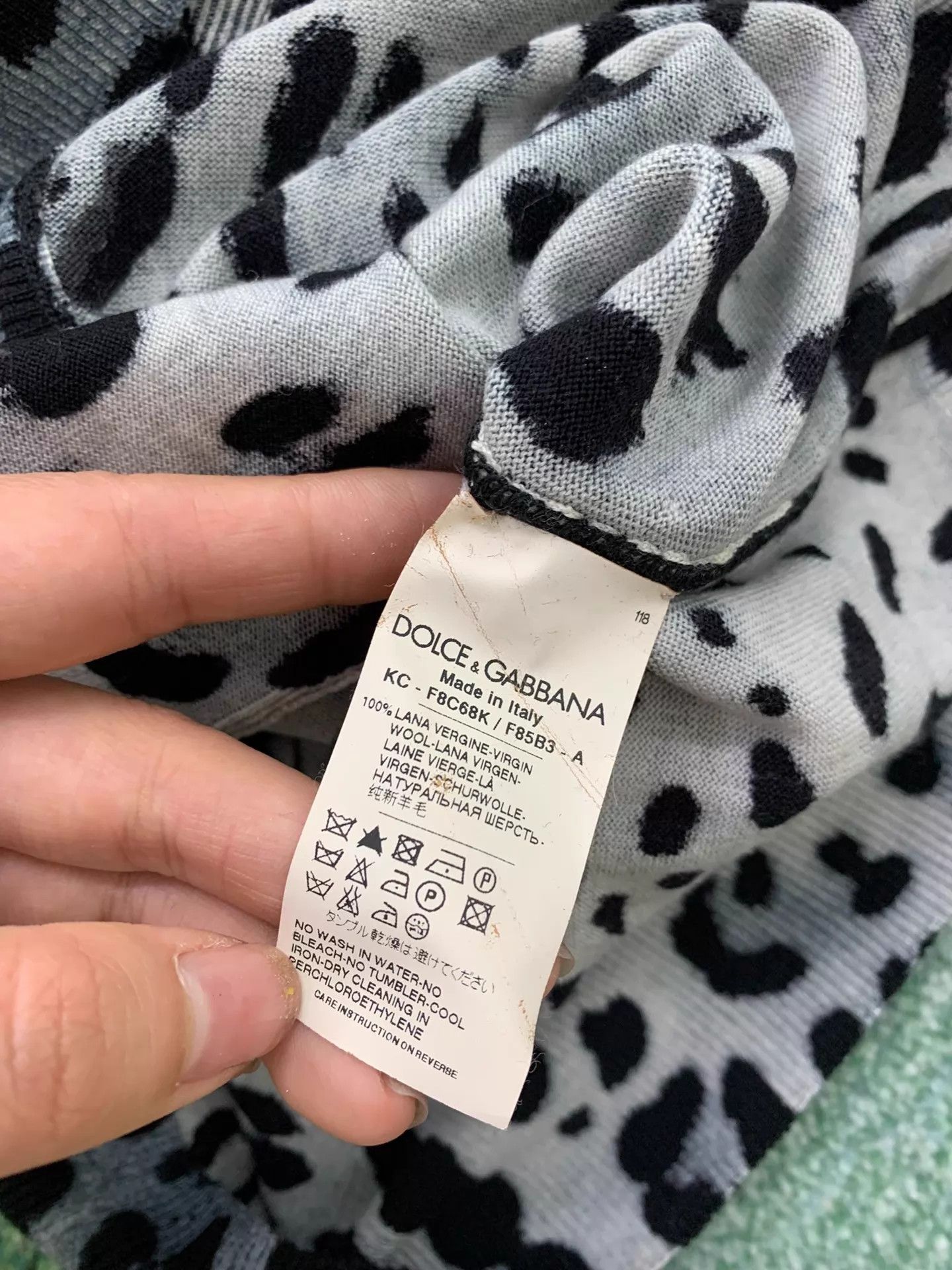 Dolce & Gabbana Dolce&Gabbana Green Leopard Print Knit Cardigan 42 New Size M / US 6-8 / IT 42-44 - 5 Thumbnail