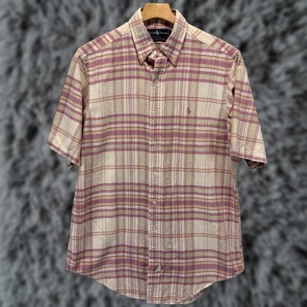 Ralph Lauren Ralph Lauren Plaid Mens Medium Shirt Extra Large XL Pink Short Sleeve Size US M / EU 48-50 / 2 - 1 Thumbnail
