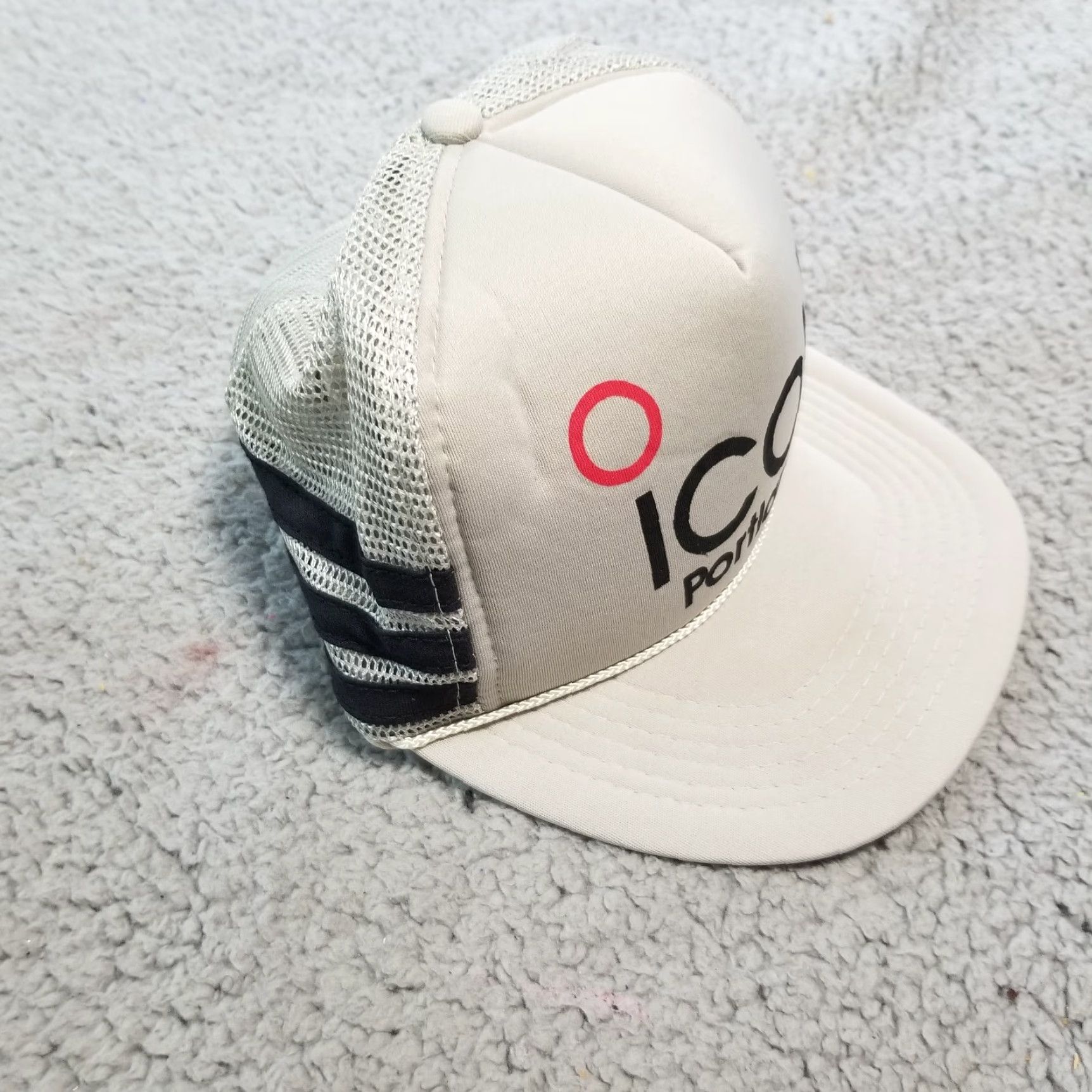 Vintage VINTAGE 1988 Portland Three Stripe Snapback Trucker Hat Cap - Gray - Advertising - Unisex Adults - One Size Size ONE SIZE - 2 Thumbnail