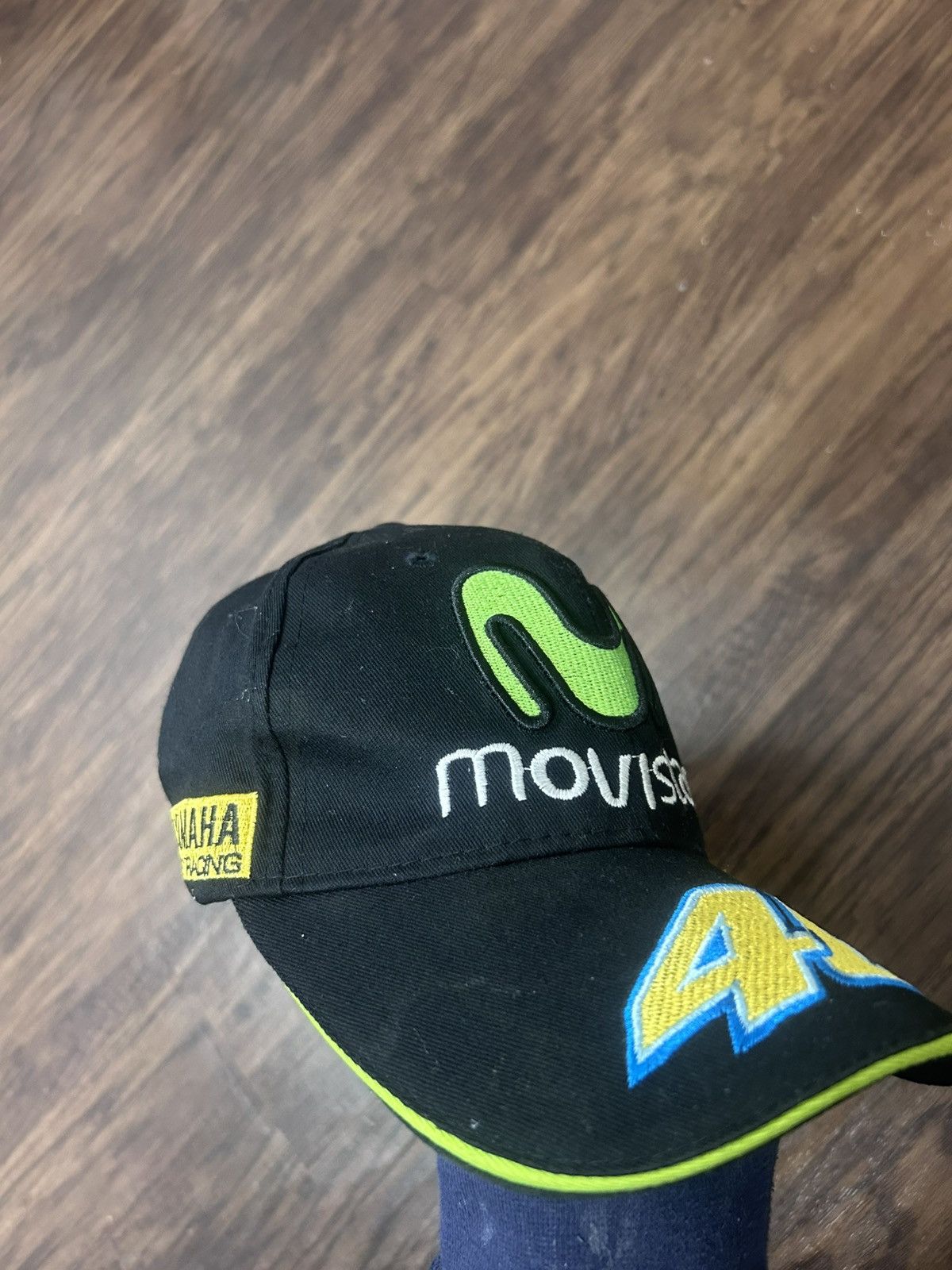 Vintage × Yamaha Valentino Rossi racing motor cross Yamaha hat y2k Size ONE SIZE - 2 Thumbnail
