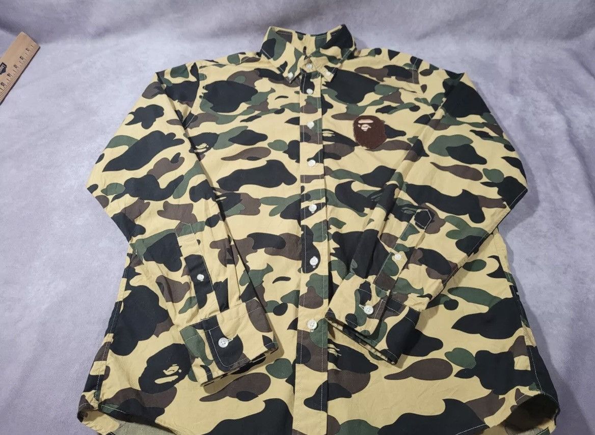 Bape 1st Camo Large Ape Head BD Shirt Size US M / EU 48-50 / 2 - 6 Thumbnail