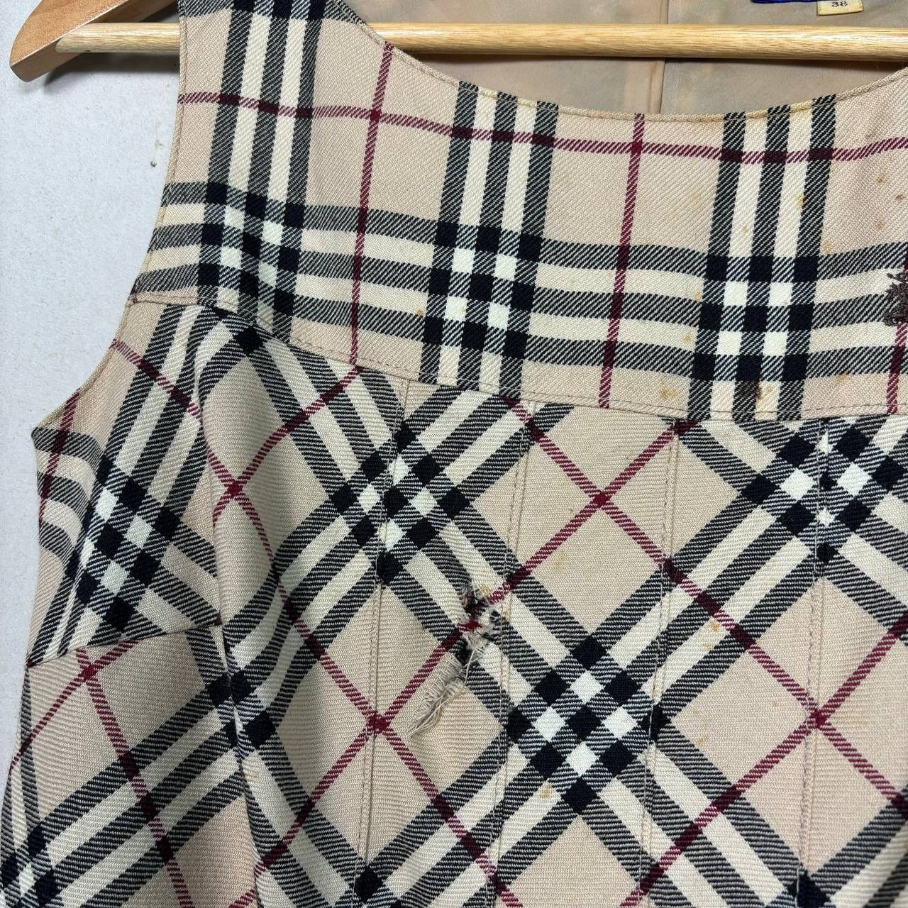 Burberry Burberry London Nova Check Pleated Sleeveless Dress Size XS / US 0-2 / IT 36-38 - 7 Thumbnail