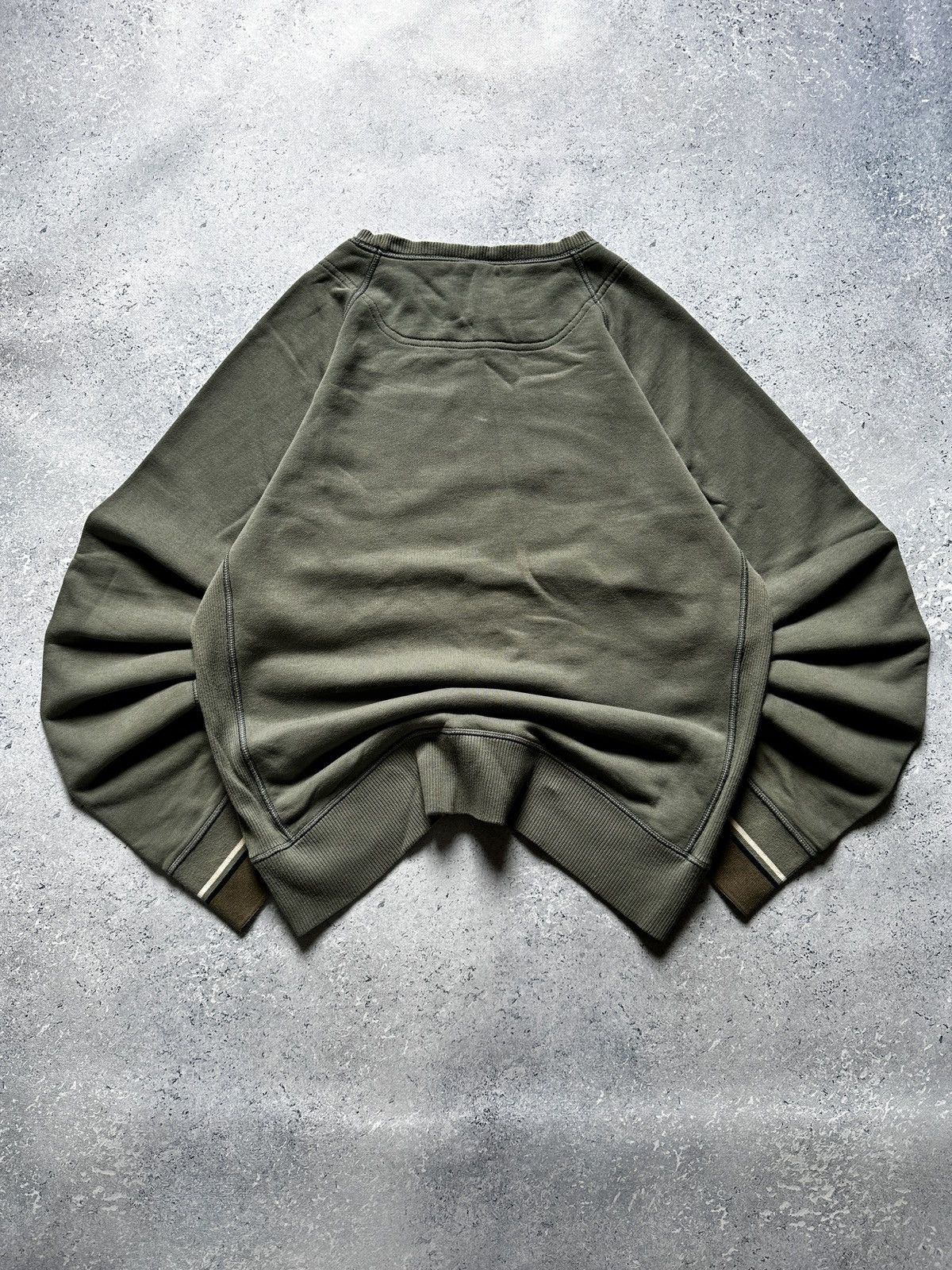 Diesel × Vintage Vintage Diesel Reversed Logo Sweatshirt Olive Spellout Faded Size US L / EU 52-54 / 3 - 7 Thumbnail