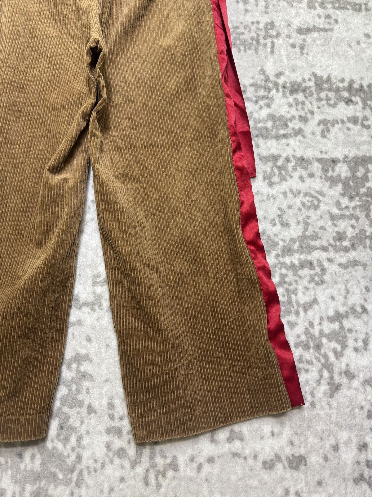 GU GU x Undercover FW21 Corduroy Pleated Ribbon Wide-Leg Pants Size US 31 - 11 Thumbnail