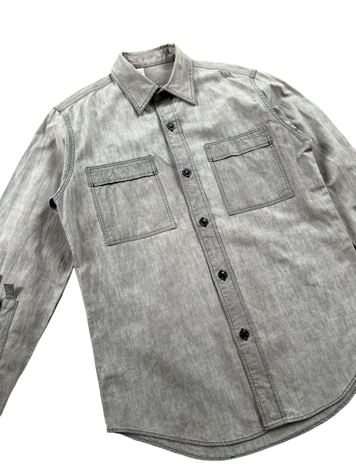 N.Hoolywood N. Hoolywood Sleeve Pocket Button Up Shirt Size US M / EU 48-50 / 2 - 6 Thumbnail