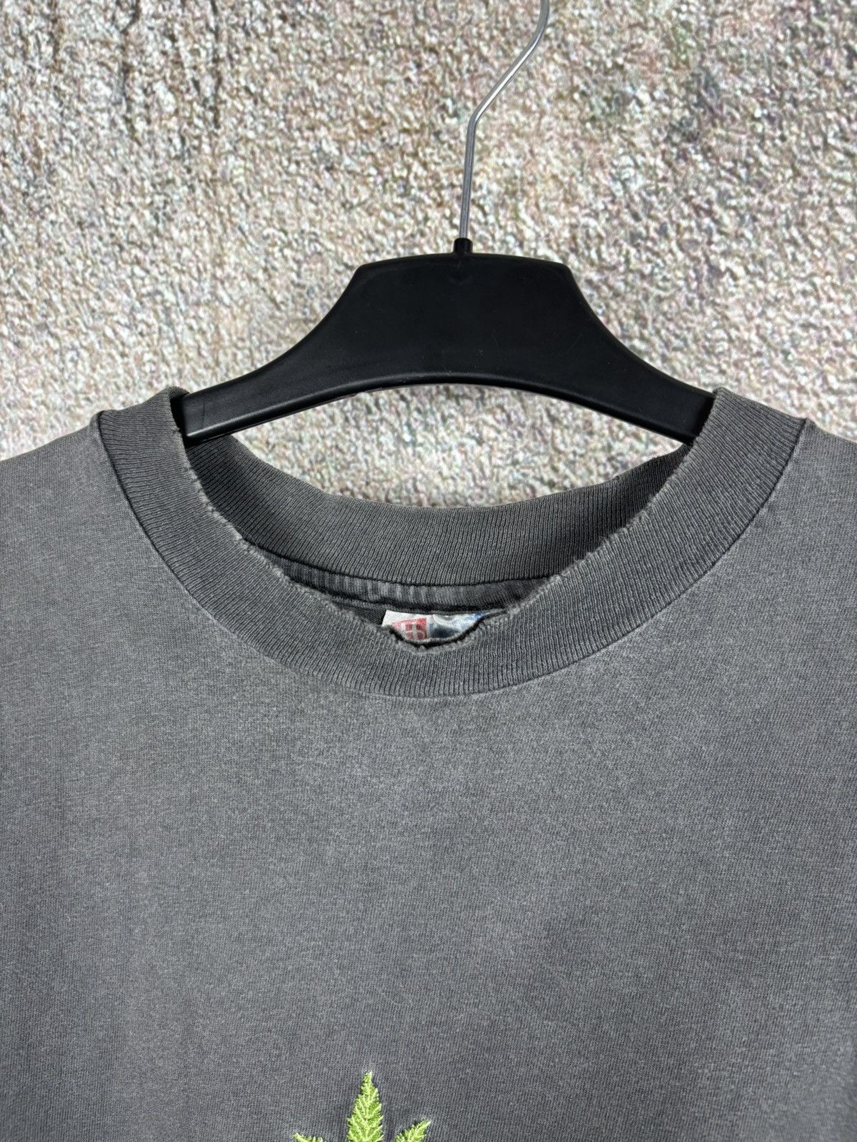 Vintage 90s Marijuana Single Stitch Trashed t shirt tee Made in USA Size US XL / EU 56 / 4 - 3 Thumbnail