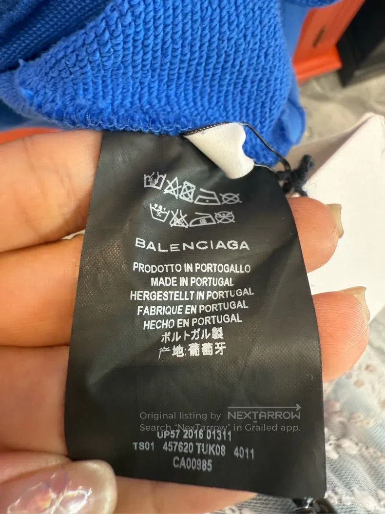Balenciaga Balenciaga Blue Sweatshirt Size US M / EU 48-50 / 2 - 4 Thumbnail