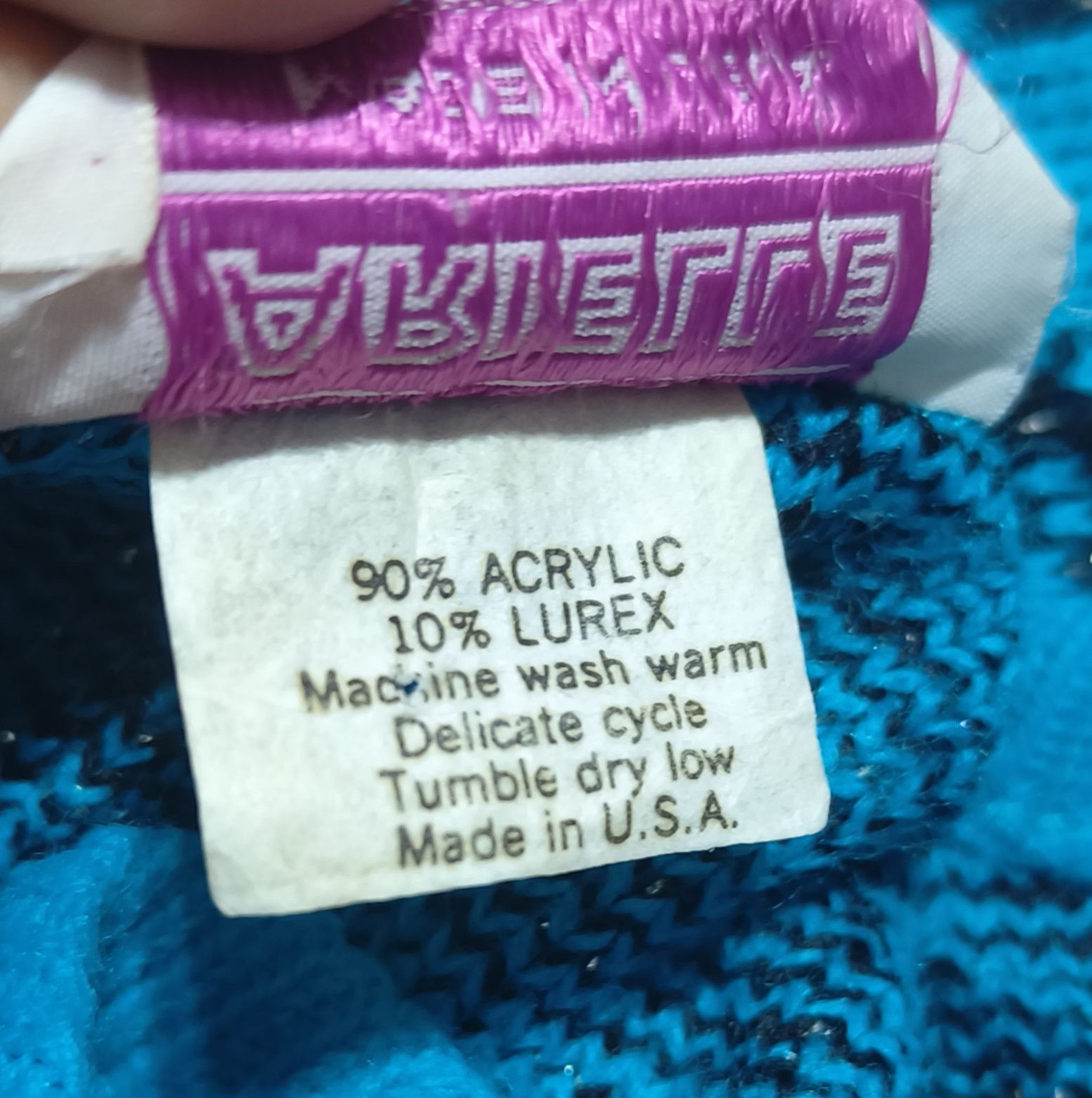 Vintage Vintage 70s ARIELLE Women's Floral Motifs Knit Sweater Size S / US 4 / IT 40 - 9 Thumbnail