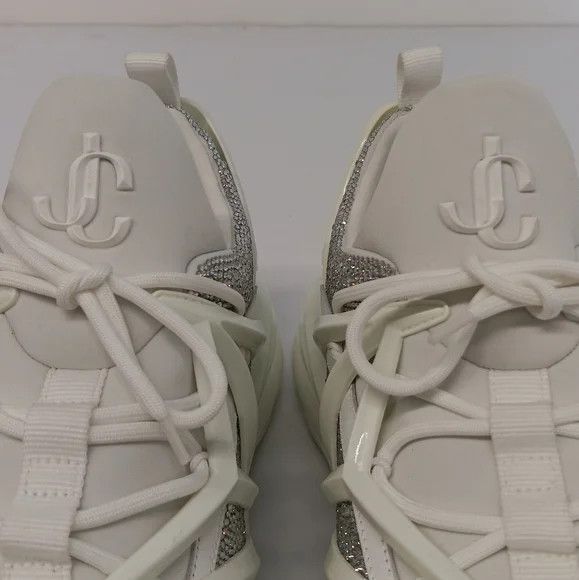Jimmy Choo Jimmy Choo Cosmos Crystal Embellished Lo Top Sneakers-EU43 Size US 10 / EU 43 - 11 Thumbnail