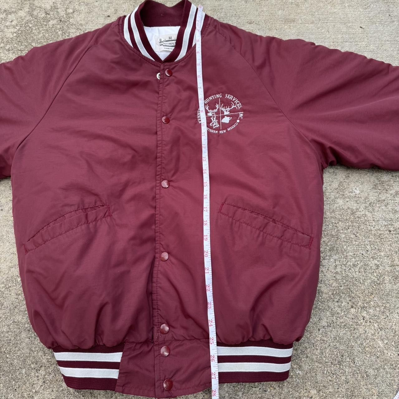 Vintage True vintage 80s burgundy hunting bomber jacket Size US L / EU 52-54 / 3 - 7 Thumbnail
