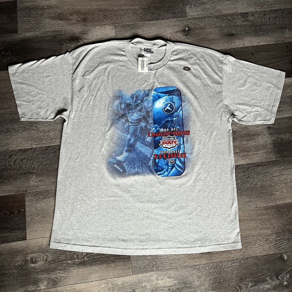 NFL New Vintage 1999 NFL Tennessee Titans AFC Champions T Shirt Size US XXL / EU 58 / 5 - 1 Thumbnail
