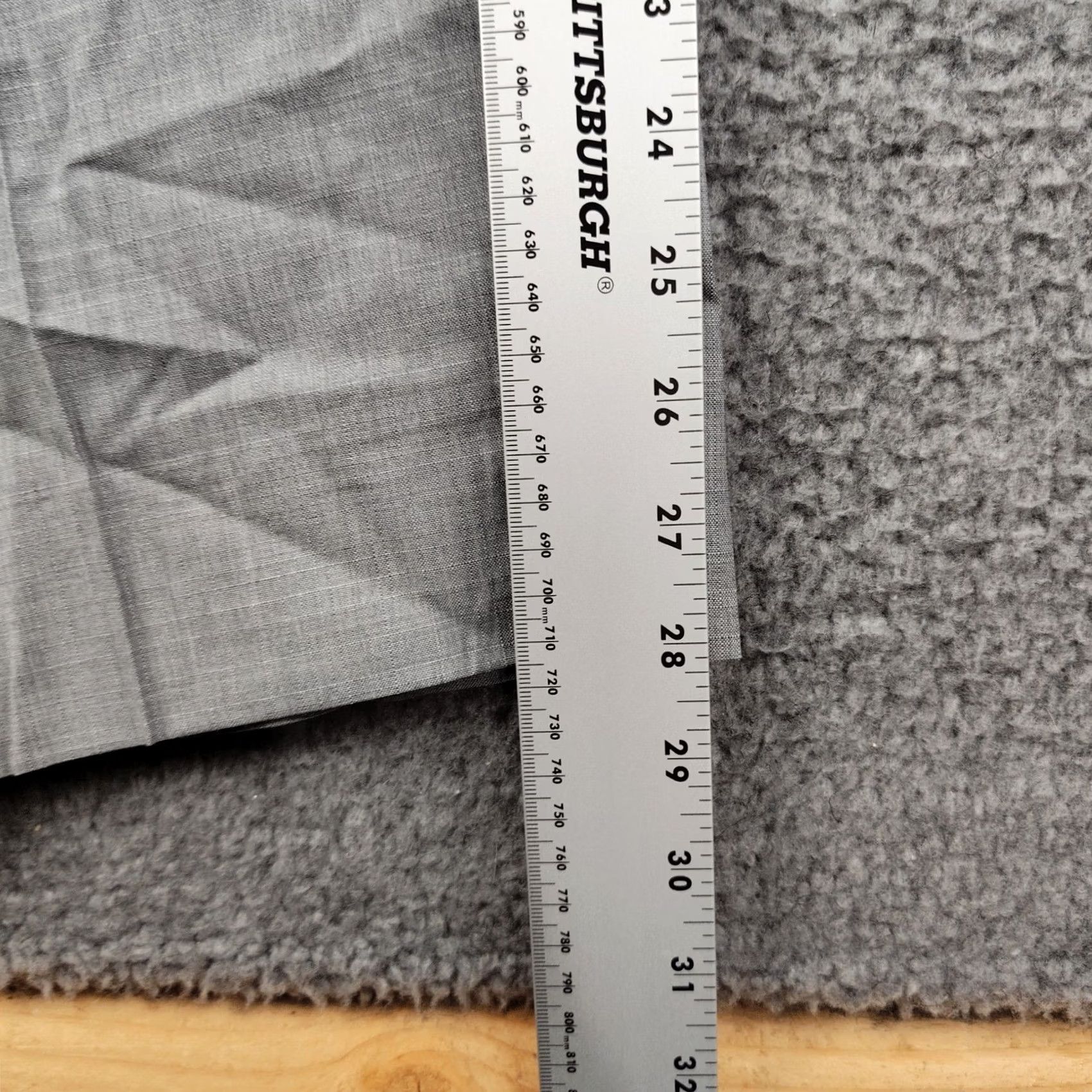 Jos A Bank Pants Mens 48x28 Grey Wool Dress Trousers Reserve Marzotto Italy Euc in Gray, Men's (Size 32) — image 3 of 6