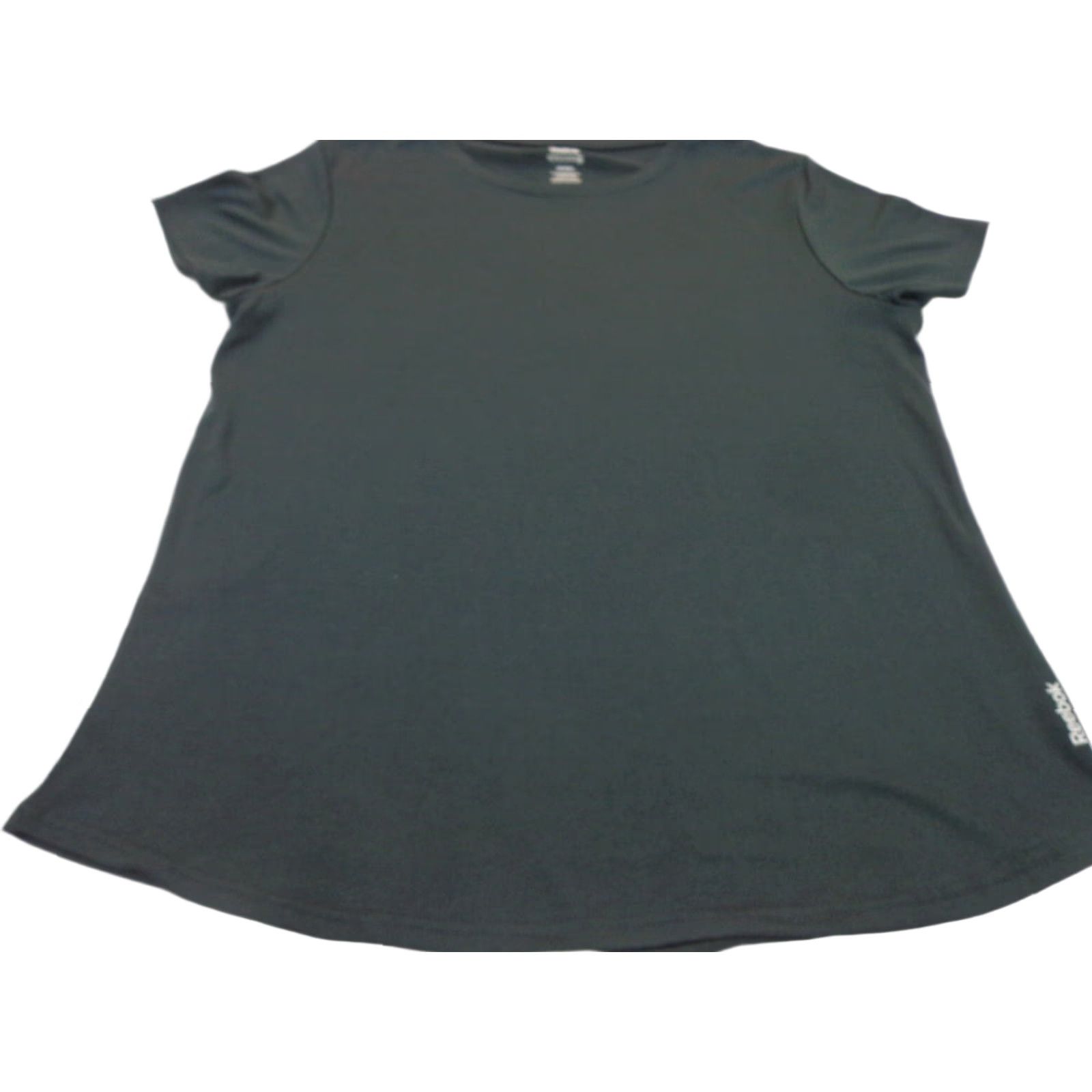 Reebok Reebok Women's Solid T-Shirt Black 2XL Shirt Short Sleeve Travel Summer Mens? Size XXL / US 16-18 / IT 52-54 - 1 Thumbnail