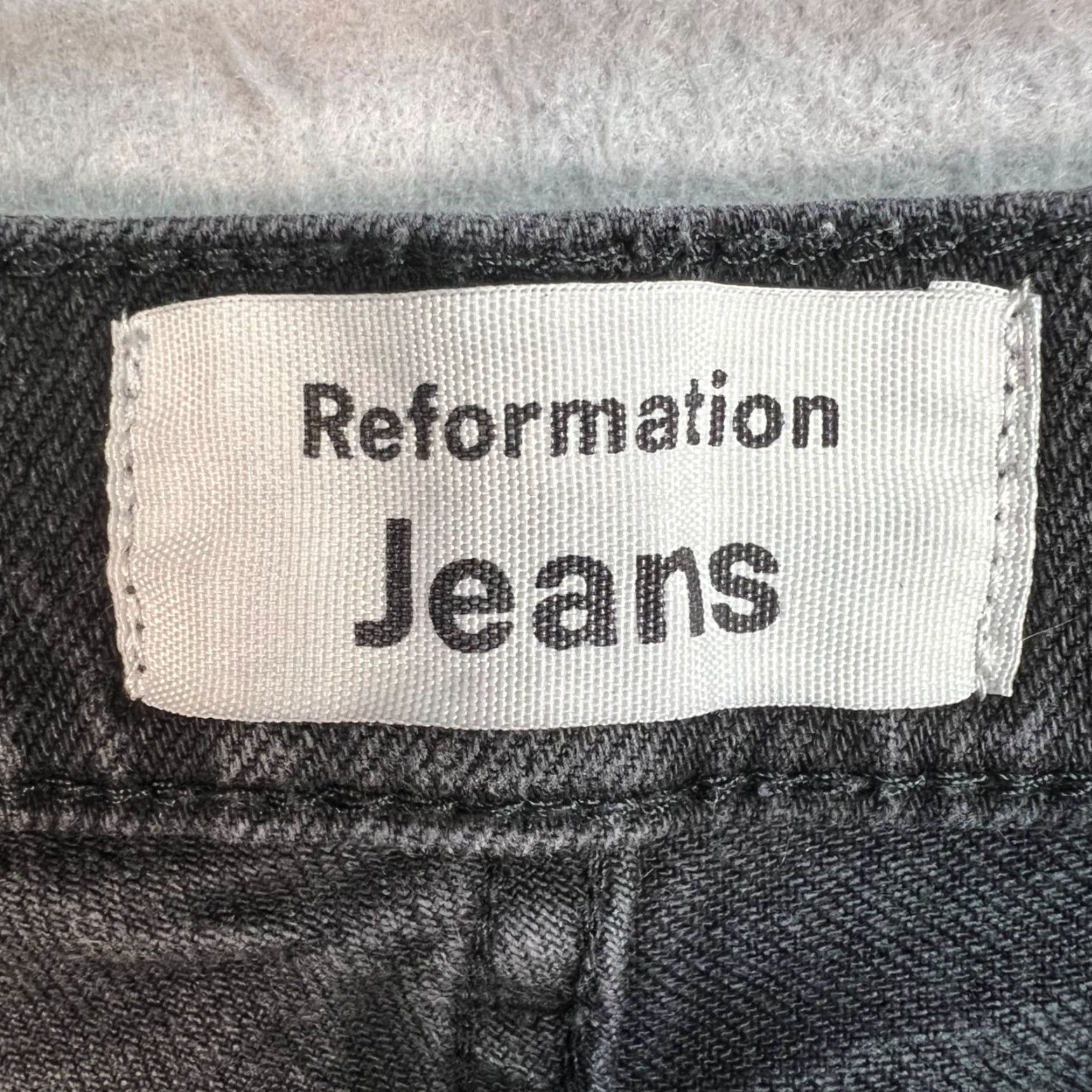 Reformation Reformation Jeans Skinny Womens 30 Black High-Waist Denim Cotton Blend Jeans Size 30" / US 8 / IT 44 - 3 Thumbnail