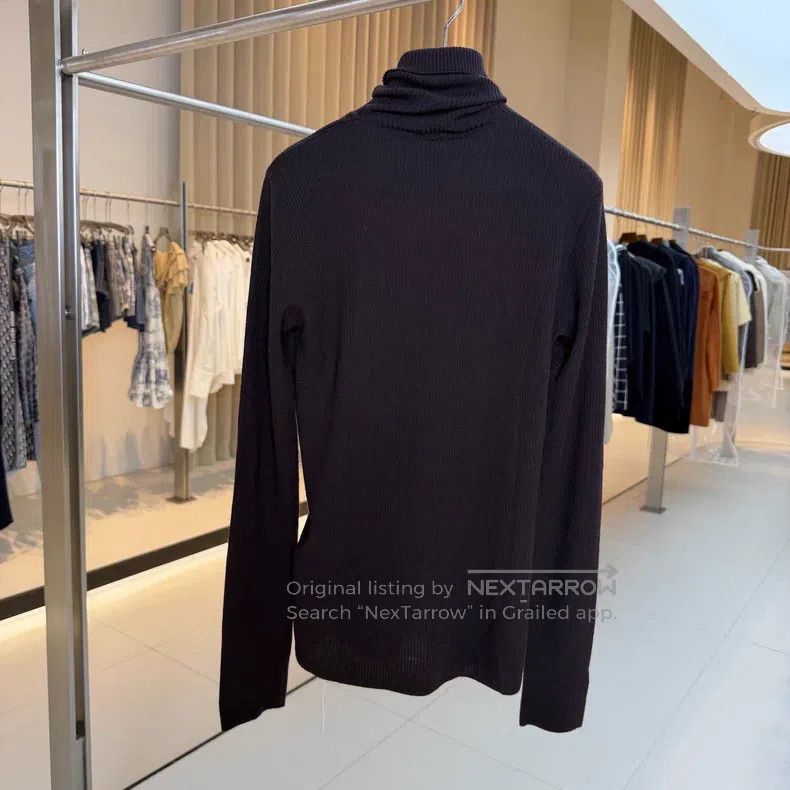Loro Piana Loro Piana Dark Brown Wool Turtleneck Underwear Sweater Size XS / US 0-2 / IT 36-38 - 2 Thumbnail