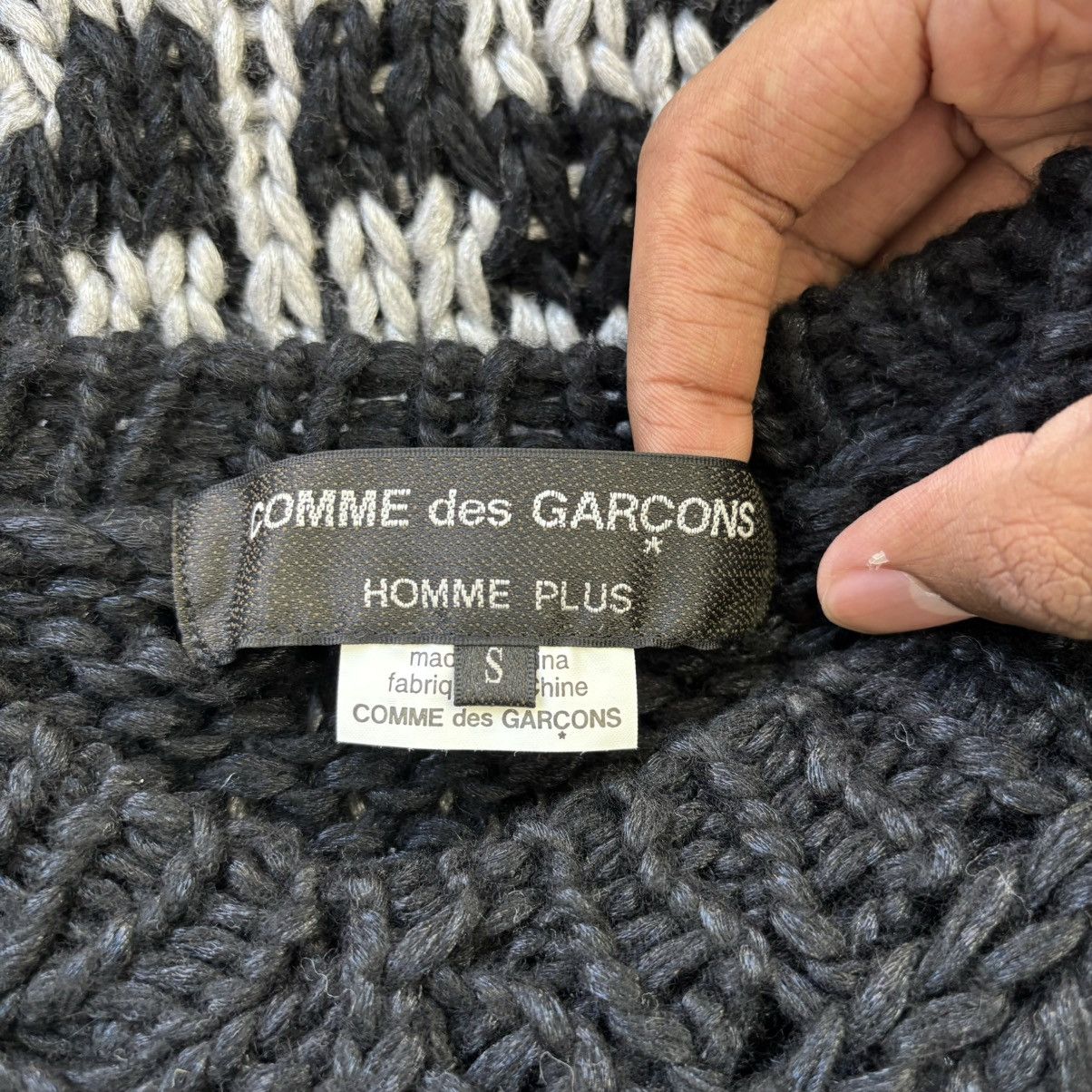 Comme des Garcons Homme Plus Wool Blend Knit Cowboy Poncho Size US S / EU 44-46 / 1 - 4 Thumbnail