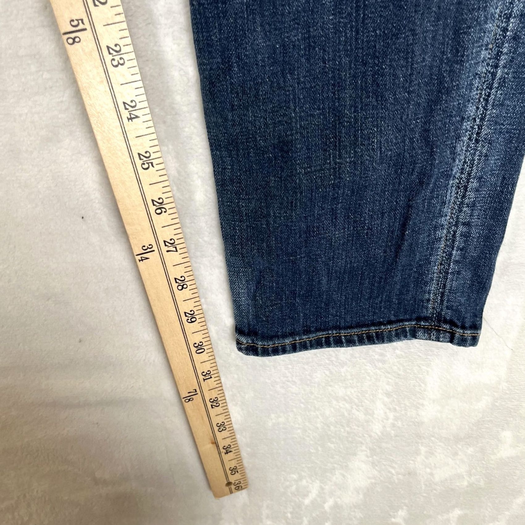 Hudson Hudson Jeans Womens Skinny Blue Medium Wash 31 Stretch Denim Made In USA Size 24" / US 00 / IT 34 - 3 Thumbnail
