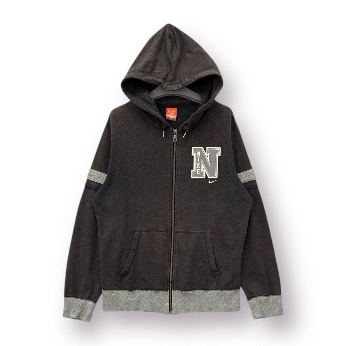 Nike 🔥 Y2K Nike Swoosh Streetwear zipper hoodie Sweat - M Size US S / EU 44-46 / 1 - 1 Thumbnail